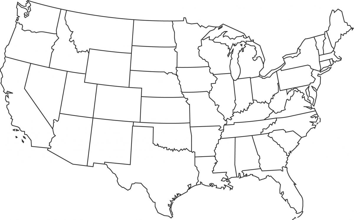 Pusta mapa USA